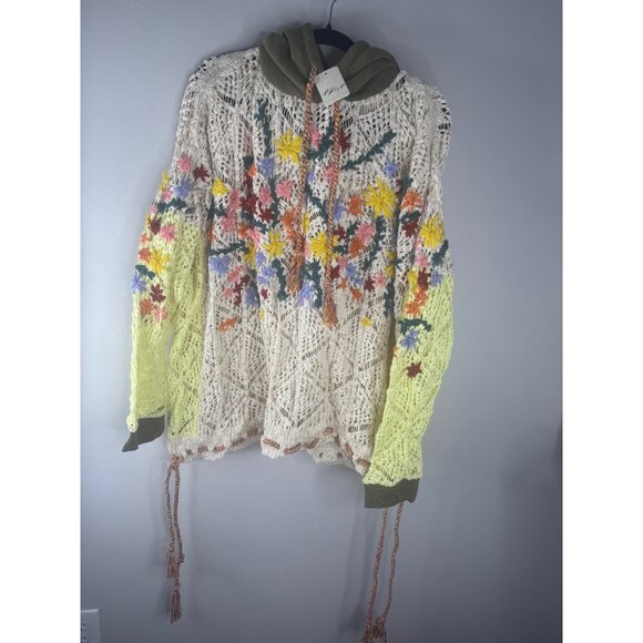 Free People Multicolor Floral Crew Neck Sweater - Picture 4 of 16